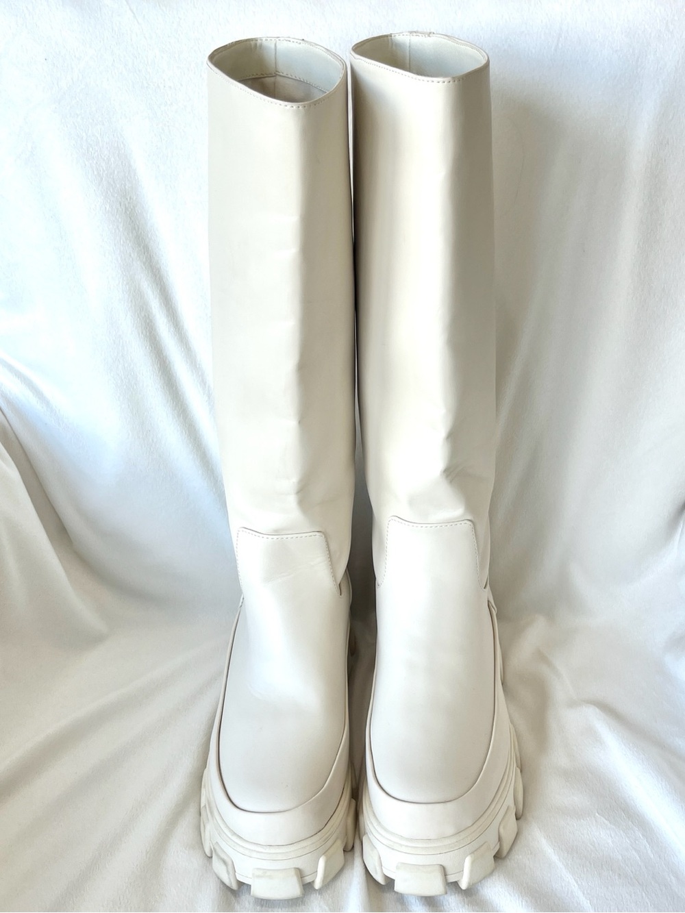 Circus by Sam Edelman Dollie Lug Sole Knee High Boots White Size 9.5 - Picture 5 of 12